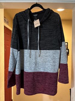BloomChic Color Block Hoodie Sweatshirt