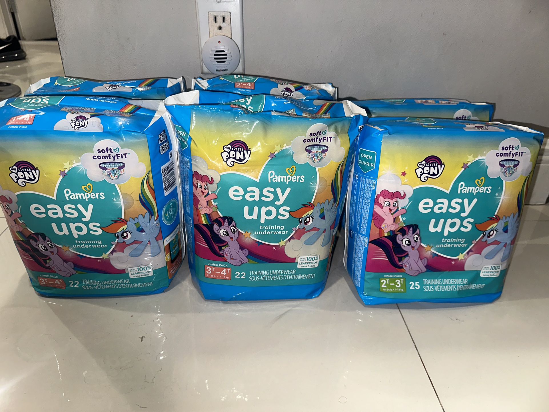 Pampers Easy-Ups Diapers Sizes 2T-3T and Sizes 3T-4T
