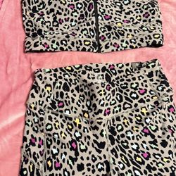 Torrid Workout Set (Gray Colored Leopard) 