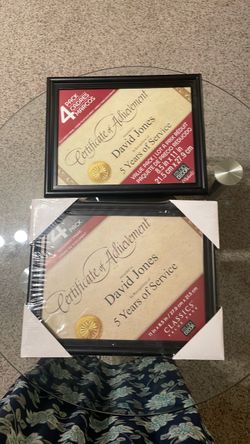 5 black picture frames. 8.5 x11 in