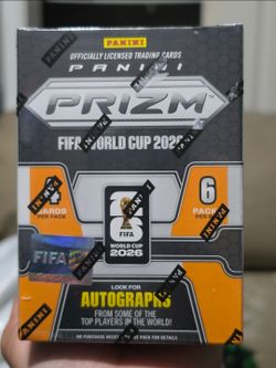 2026 Panini Prizm FIFA World Cup Soccer Cards Blaster Box! New Factory Sealed!