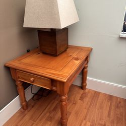 Wood End Table