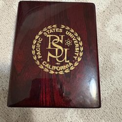 Elegant wooden desk clock