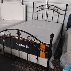 Full Size Bronze Bed Frame ONLY 
