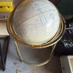 Standing Vintage Spinning Globe 