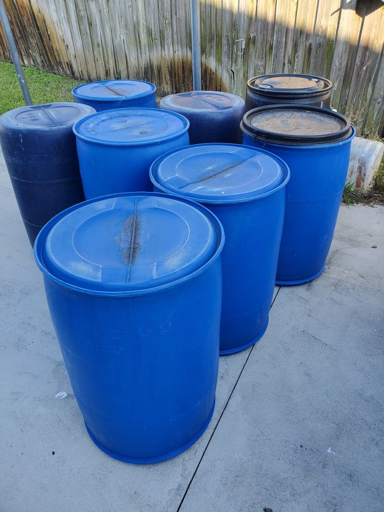 USED - Clean 55 Gallon Drums * OPEN w/No Lid *