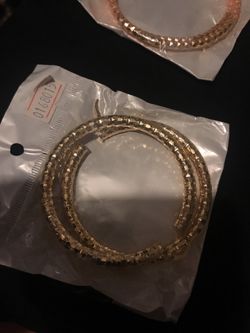 Gold plated earring