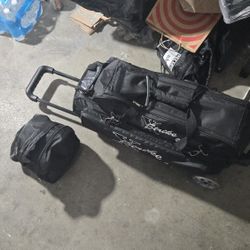 4 ball bowling ball bag and 4balls