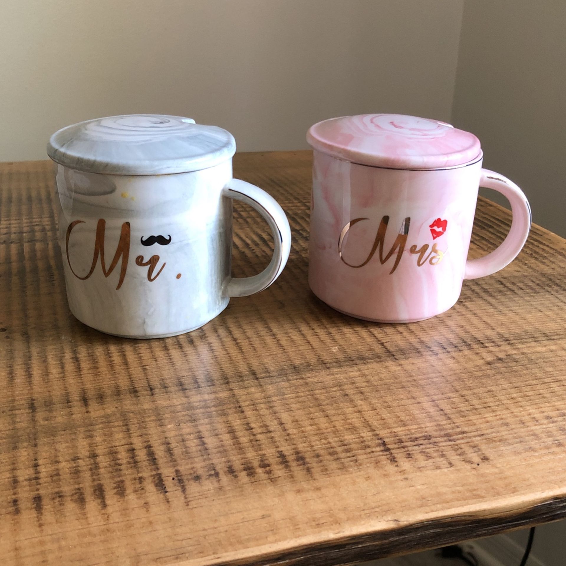 Mr. and Mrs.  tea/coffee Cups 