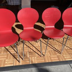 Stackable Red Party Chairs