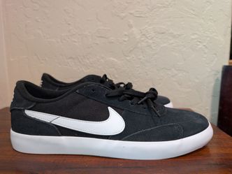 Nike SB Heritage Vulc Skate Shoes Mens 11 Black/White