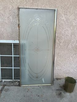 Bathroom glass door