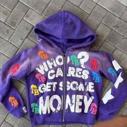 WHO CARES GET SOME MONEY HOODIE