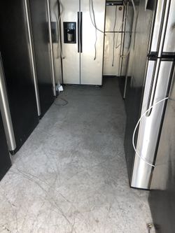 Stainless steel kitchen appliance sets