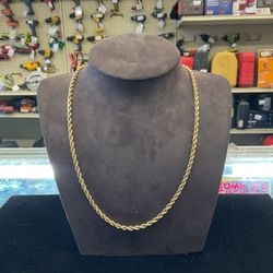 14KT Solid Rope Chain 35875-1