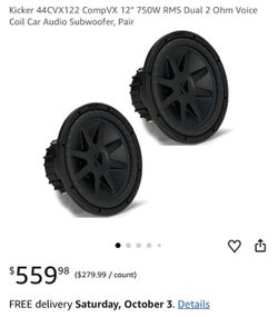 12 inch kicker cvx