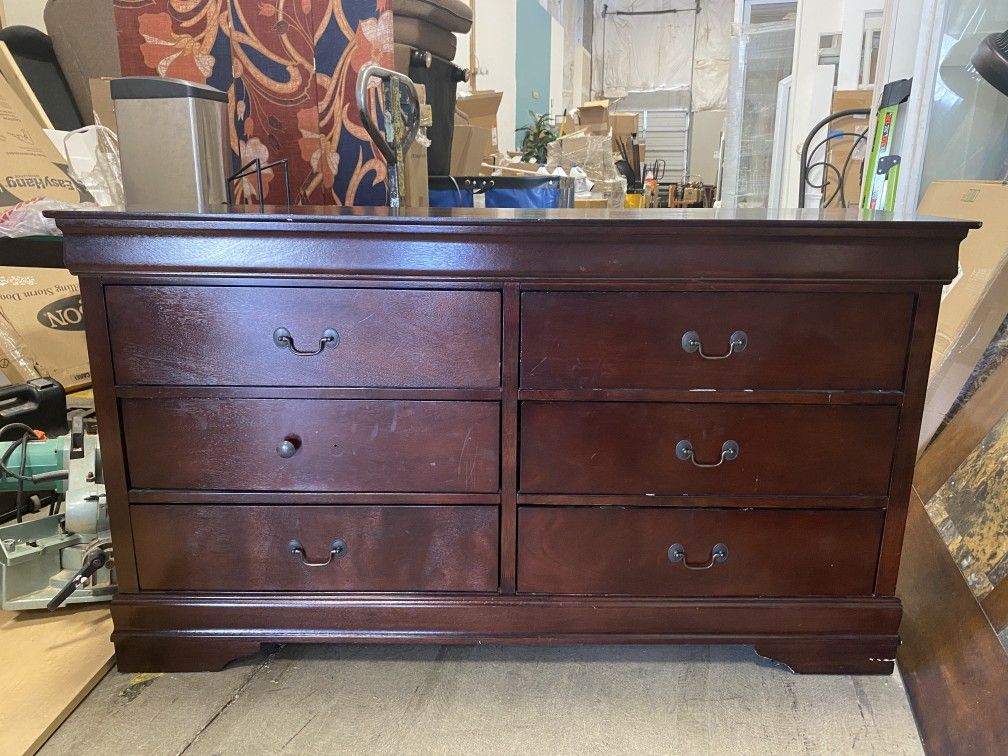 DIY’ed Darkwood 6 Drawer Dresser