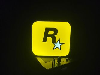 Rockstar games logo LED light