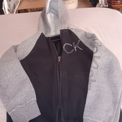 Boys Size 8, Calvin Klein Hooded Sweatshirt 