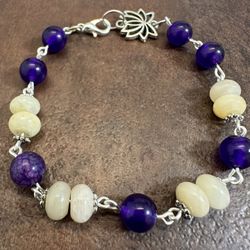 Handmade Unique design Agate  Bracelet.