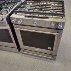 KITCHEN AID DUAL FUEL RANGE PRO HANDLE OPEN BOX ITEM 0HAF