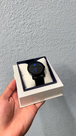 Movado leather band watch