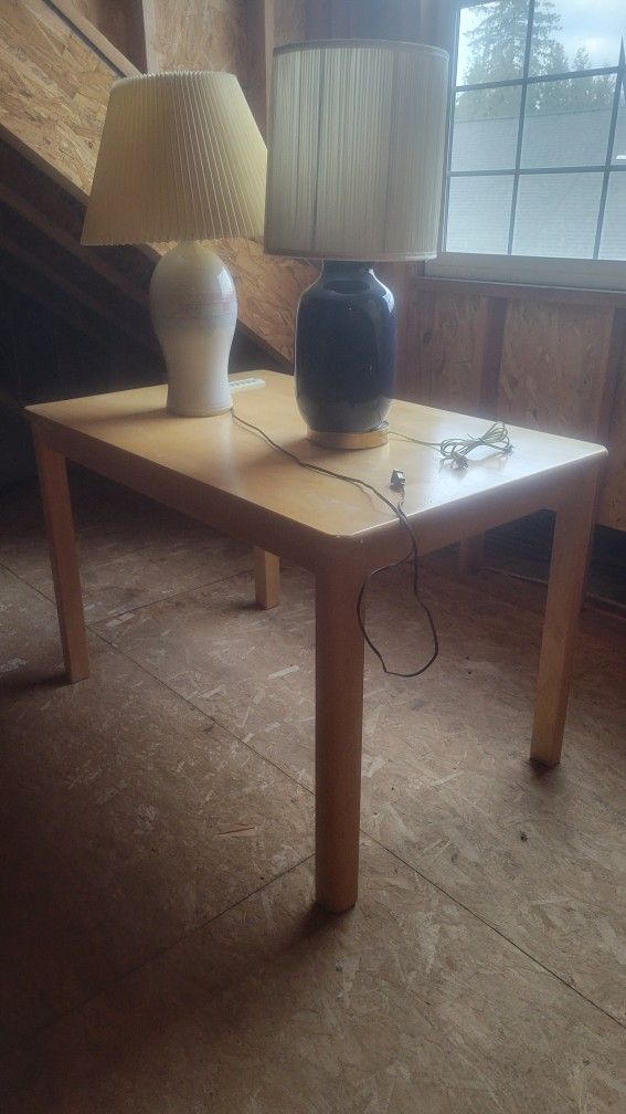 Table With Lamps