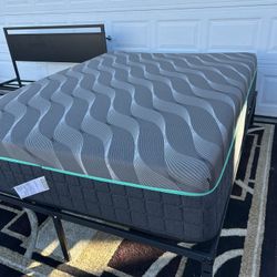 Kingdom Mattress - ICY Hybrid cool gel memory foam mattress & Platform Frame- READ Description 