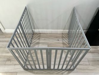 Gray Wooden Baby / Pen Playpen