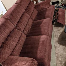 Lazy Boy Tall Boy Couch /2 Rocker Recliners 