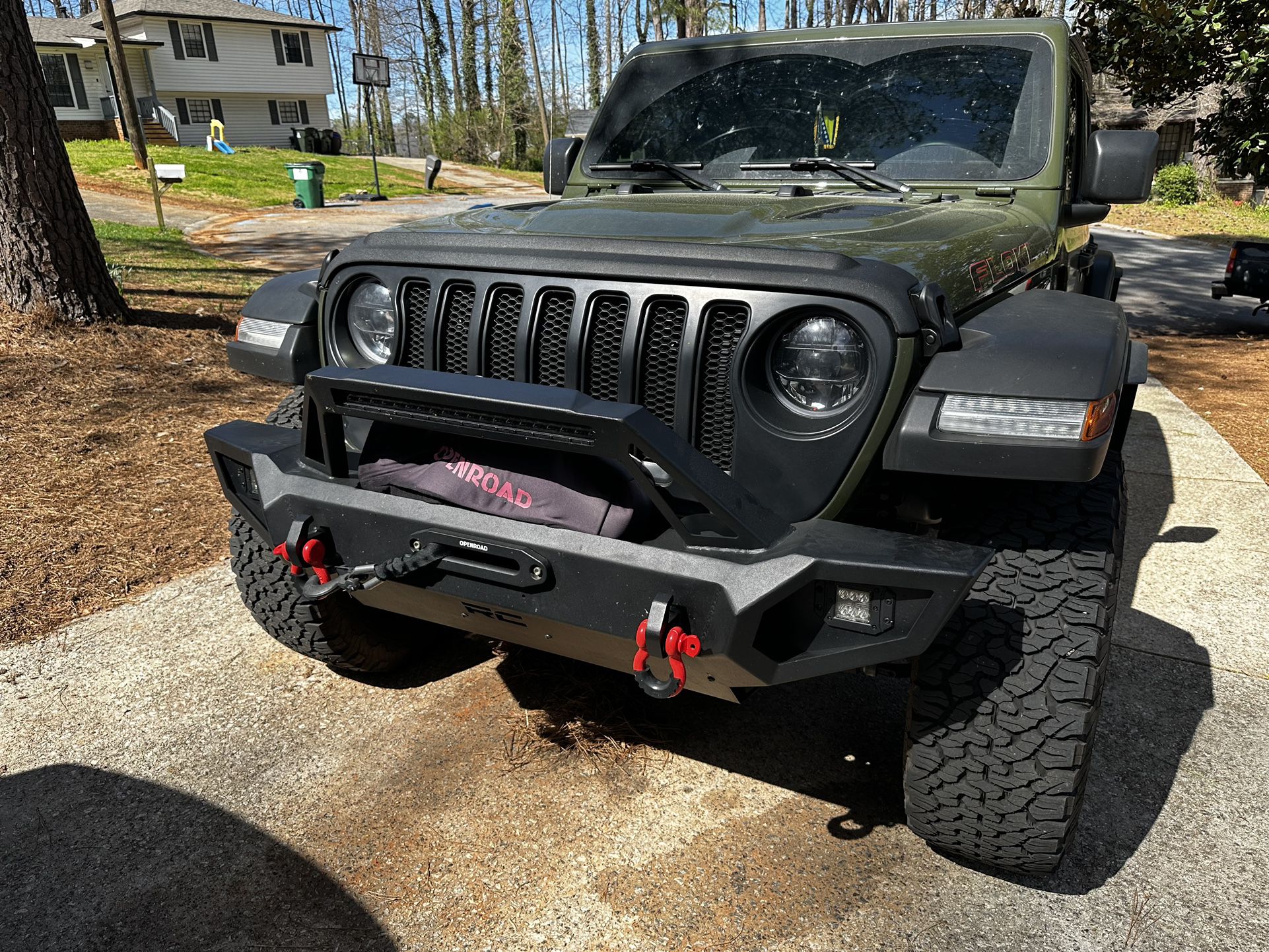 Jeep Rough Country Front Bumper With Skid Plate