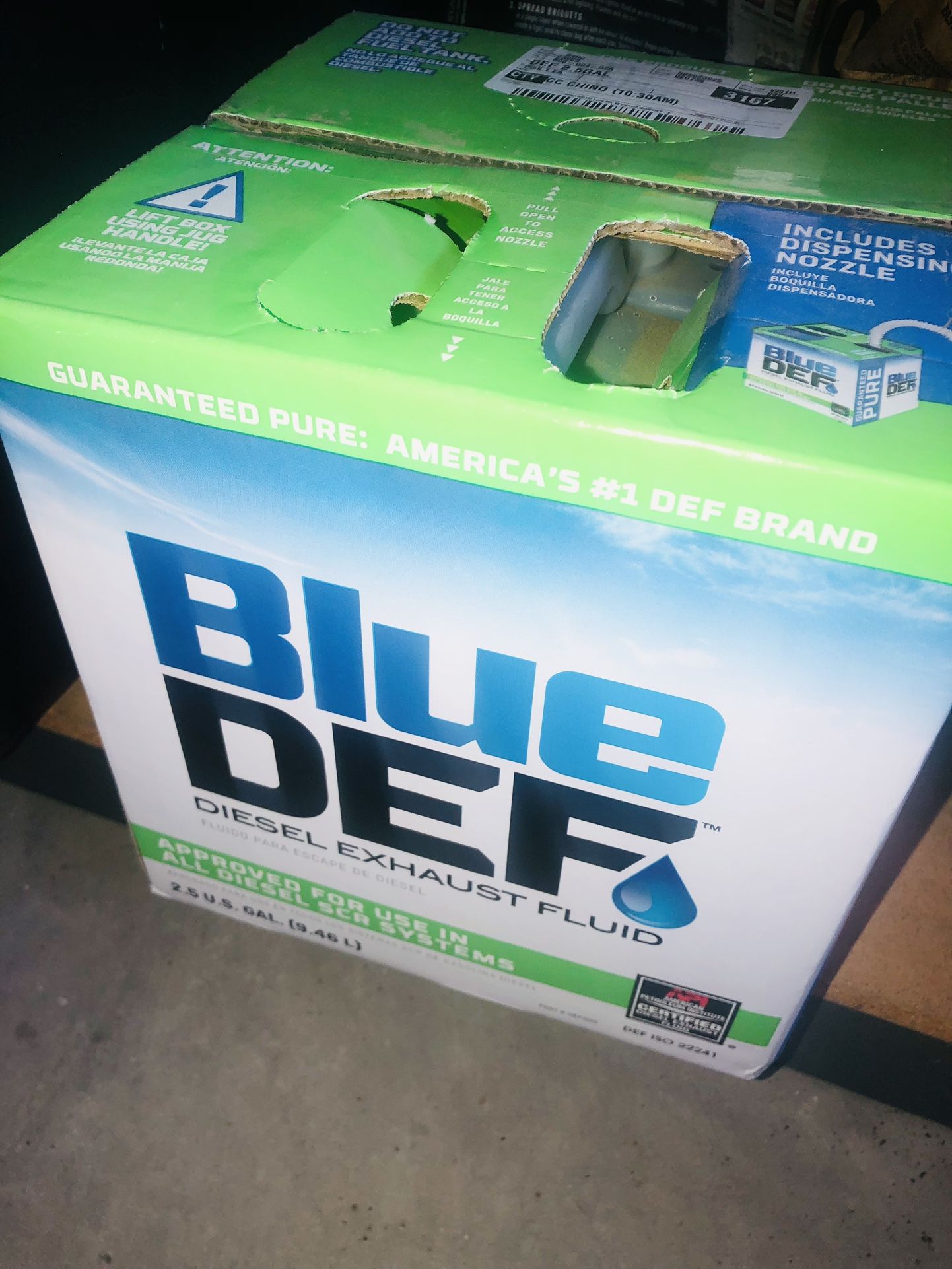 BlueDEF 2.5 Gal. Diesel Exhaust Fluid (DEF)