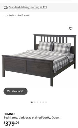 ikea hemnes grey bed frame