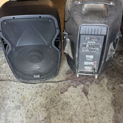 2 Acoustic Audio by Goldwood 15" 1000W Bluetooth Speaker Set