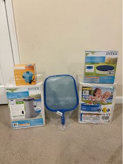 8ft Intex pool with accessories