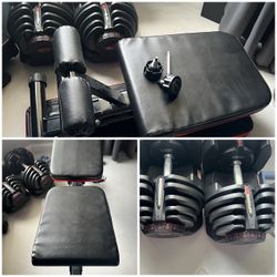 Bowflex 1090 Adjustable Dumbbells with Bench