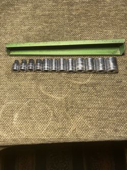 S-K TOOLS 12-Pieces 3/8”Drive 6-Points Metric Sockets Set&Rack USA 7-19 Missing socket 11mm