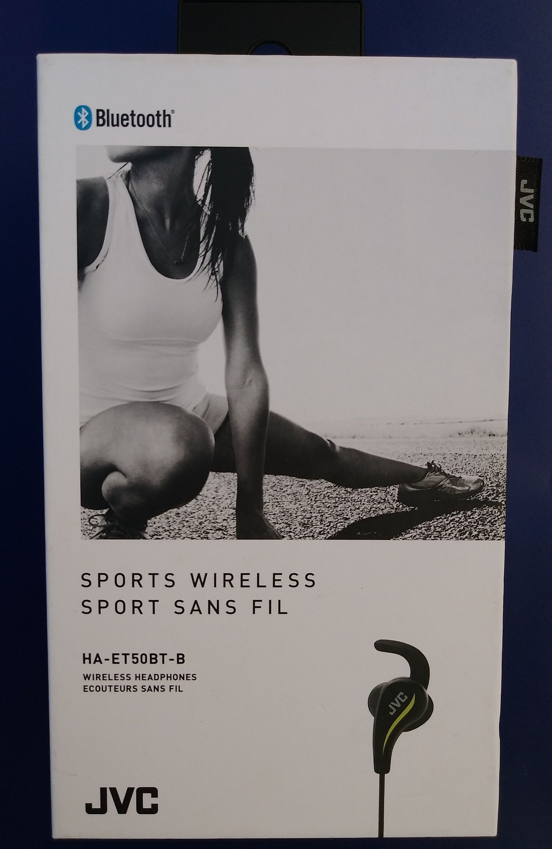 JVC Sports Wireless Earphones HA-ET50BT-B Brand New