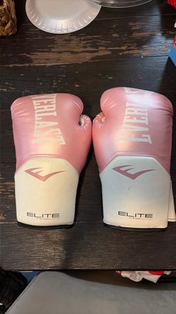 Everlast elite with ever shield pink boxing gloves