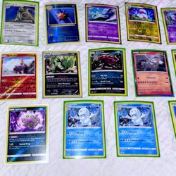 Pokemon Cards 17 Total, 14 Are Holographic Cards 