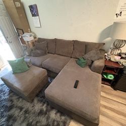 Sofa/Ottoman & Microwave 