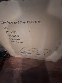 Tempered Glass Chair May
