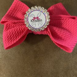 Personalized Easter Hair Bow
