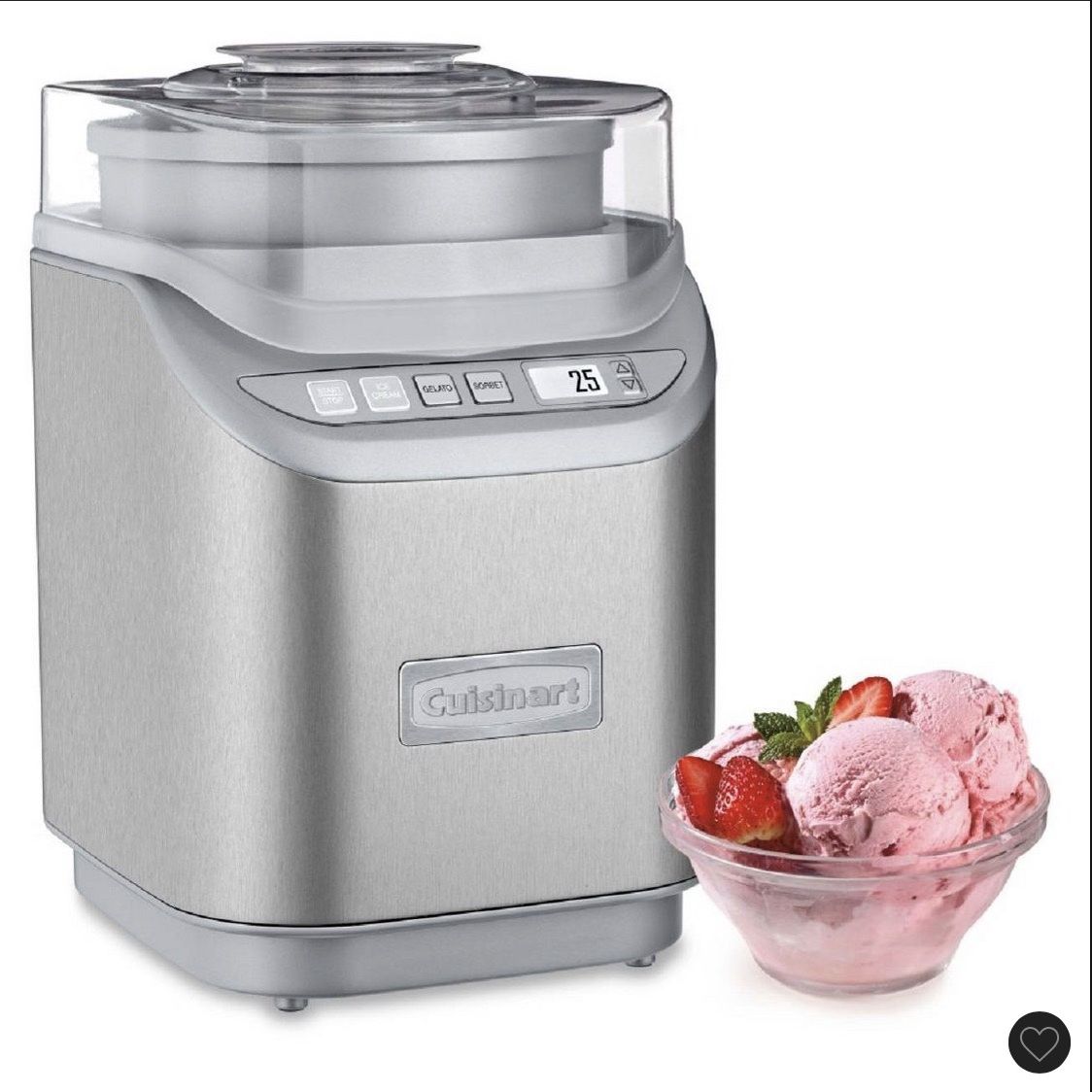 Cuisinart Cool Creations Electronic Ice Cream Maker - Brushed Metal- ICE-70