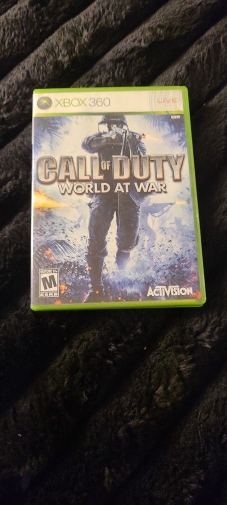 Microsoft Xbox 360 Call of Duty World at War Mature 17+ Video Game Tested Manual