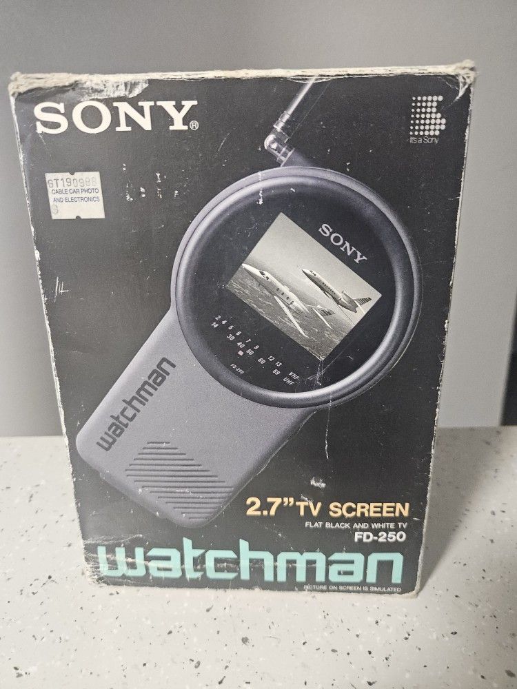Vintage Sony Watchman 2.7" TV Screen 