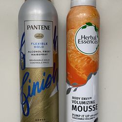 Pantene hairspray Or Herbal Essences Mousse