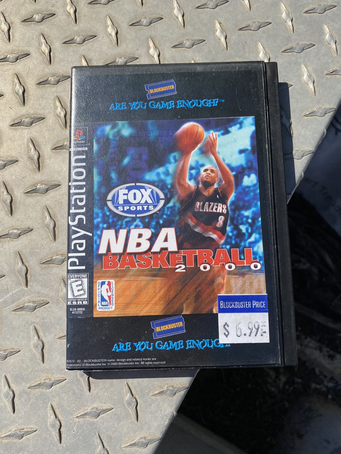 Sony PlayStation NBA Basketball 2000 Blockbuster — Tested Working