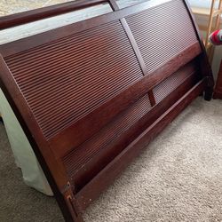 King Size Solid Wood Head And Foot Board