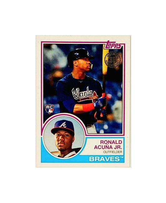 Ronald Acuna Jr. 2018 Topps #83-13 1983 Throwback SP Rookie Card